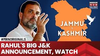 Jammu & Kashmir Assembly Polls | Did Rahul Gandhi Promise To Restore J-K Statehood? | English News