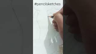 how to create  pencil sketches a dress on Maniquine  @shabimani11#fashiondesigner #designs