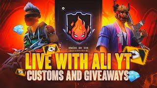 1 VS 1 + GUILD TEST + GIVEAWAY + REACTION || #freefire #livestream  #freefirelive