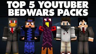 TOP 5 PVP BEDWARS YOUTUBER TEXTURE PACKS & DOWNLOAD LINK!