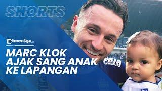 Rayakan Kemenangan Persib Melawan Rans Nusantara, Marc Klok Ajak sang Anak ke Lapangan