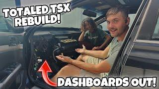 TOTALED ACURA TSX Rebuild | Dashboard Removal & Parts Acquired!