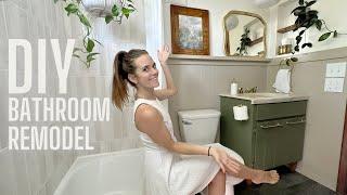 DIY Small Bathroom Remodel | Before and After Bath Makeover