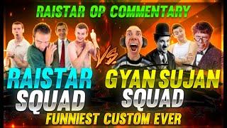 Raistar Voice Reaction 4 vs 4 Funny Custom | Squad Vs Squad | Garena Free Fire