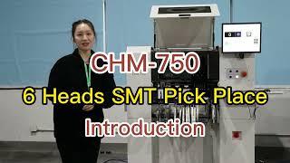 0201 Supported High Accuracy CHM-750 SMT chip mounter