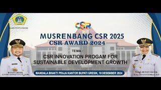  LIVE:  MUSRENBANG CSR 2025 & CSR AWARD 2024