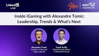 Inside iGaming with Alexandre Tomic: Leadership, Trends & What’s Next