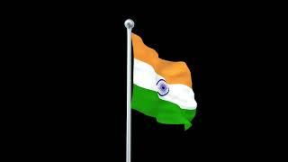 indian flag animation black screen no copyright video footage