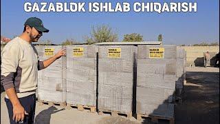 GAZABLOK ISHLAB CHIQARISH 0 DAN KORSATAMIZ GAZABLOK GISHLAR SOTILADI