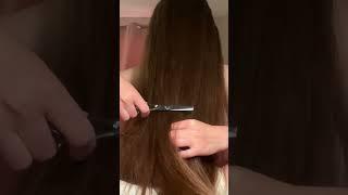 #longhair #scissorsteasing #personalasmr #asmrvideo #hairvideo #ingashasmr️ #hairplay