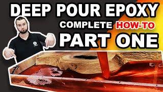 How to Mix and Pour Deep Pour Epoxy Resin - [LIVE EDGE DEEP POUR]