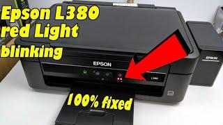 Epson l380 red light blinking problem solution | Epson l380 printer error | 100% fix @INKfinite
