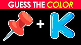  Can You Guess the COLOR by Emoji?  