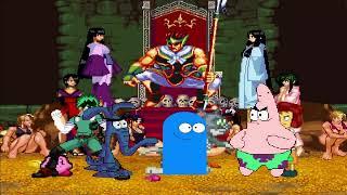 KOF MUGEN Tag Tean Aardvark, Izuku Midoriya, Kirby, Kratos VS Patrick Star, El Chavo, Bloo, Tom