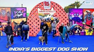 Pitbull Attack🫨na karde itne bade DOG SHOW mein ! PetFED Delhi 2025