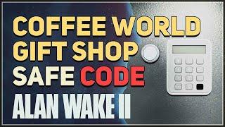 Coffee World Gift Shop Safe Code Alan Wake 2 (Trailer Park Keys)