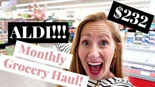 $202 Monthly ALDI Grocery Haul | Whole30 ALDI Haul