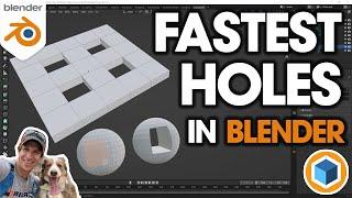 The FASTEST Way to Cut a Hole in a Blender Object