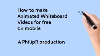 How to ... Create Animated Whiteboard Videos for free on mobile (using Benime)