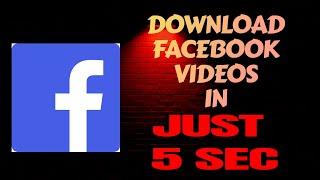 Download Facebook Video in 5 sec - Trick to download to Facebook video using Telegram