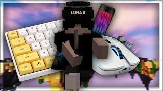 Thocky Keyboard + Mouse Sounds ASMR (Handcam) | Sweaty Hypixel Bedwars