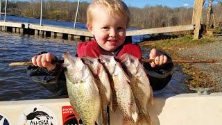 Catch Clean and Cook Crappie! How to Catch Crappie in Spring (Drifting for White Crappie)