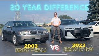What A Difference 20 Years Make - ( 2023 BMW I7 60i vs 2003 BMW 745LI )