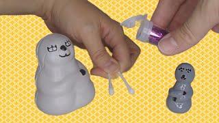 Can you glue glitter on a cotton swab | Mini sculpture reveal | Adhesive fail