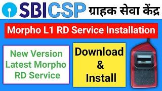 Sbi Csp Morpho L1 RD Service Installation | Sbi Kiosk Morpho L1 Device Rd Service Installation | CSP