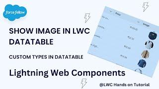 Show Image in LWC Datatable | Custom Types | Salesforce LWC