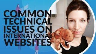 Common technical issues on international websites