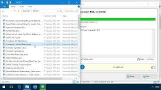 Convert Messages from EML to DOCX