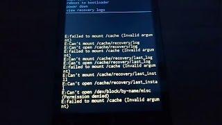 How to Fix E:failed to mount /cache (Invalid argument) on ZenFone 5 (Asus T00F) ?