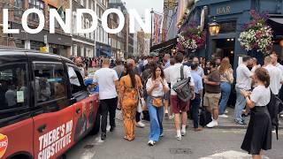 London Walk  Oxford Street to Carnaby St to Buzzing Soho back to Oxford Circus 4K HDR Walking Tour