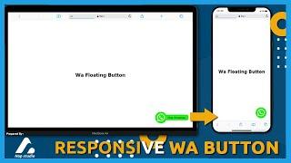 Responsive WhatsApp Melayang di website - WA Floating button responsive