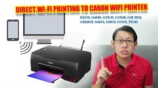 How to Print via Direct Wi-Fi/ Wireless Direct/ AP Mode (Without Router)