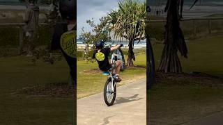 Wheelie progression #mtb #bmx #bmxlife #music #shorts #hiphopbeats #sebikes #skyway