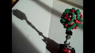 Lego technic octahedron gear mechanical sculpture