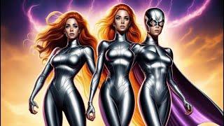 "Cosmic Champions: Silver Surfer, Nova, and Starfire - Masters of the Universe Unleashed"