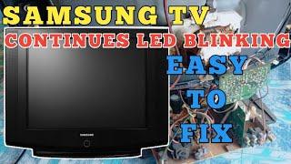 samsung crt tv power led blinking | how to fix crt tv power led continues blinking