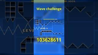 Geometry Dash wave challenge #shorts