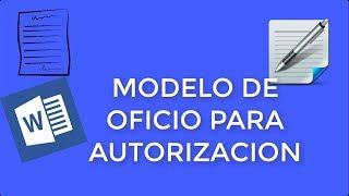 MODELO DE OFICIO PARA AUTORIZACION EN WORD 2016