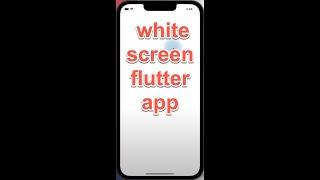 fix flutter ios app shows a white screen and then close after run | Firebase | xcode