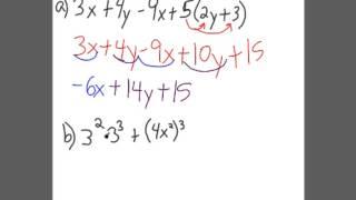 Introductory Material Part 1- Adding, Subtracting, and Exponents