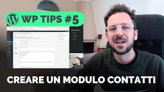 WordPress: Come creare un modulo Contatti con Contact Form 7