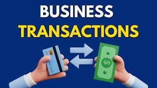 Transactions in Accounting - Part  3 of 12  | Bookkeeping basics