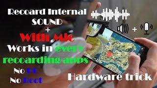 How to record internal audio in android hardware trick no root no pc in hindi PUBG