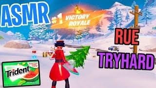 ASMR Gaming  Fortnite Rue Skin Tryhard! Relaxing Gum Chewing  Controller Sounds + Whispering 