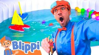 Blippi Learns Colors with Boats | Blippi Full Episodes | Educational Videos for Kids | Blippi Toys