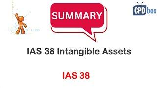 IAS 38 Intangible Assets (summary) - applies in 2024